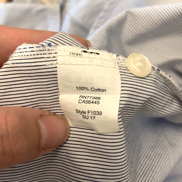 J.Crew Pinstripe Short Sleeve Top - Picture 5 of 5